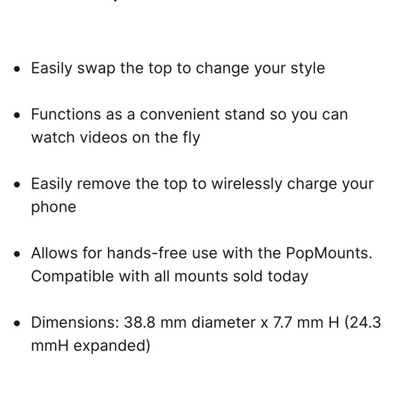 ❌SOLD❌ Popsockets PopMirror pink and white PopGrip BNWT - Picture 12 of 15